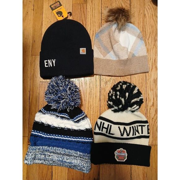Carhartt Accessories - Carhartt Women's lot of four blue knit winter hats